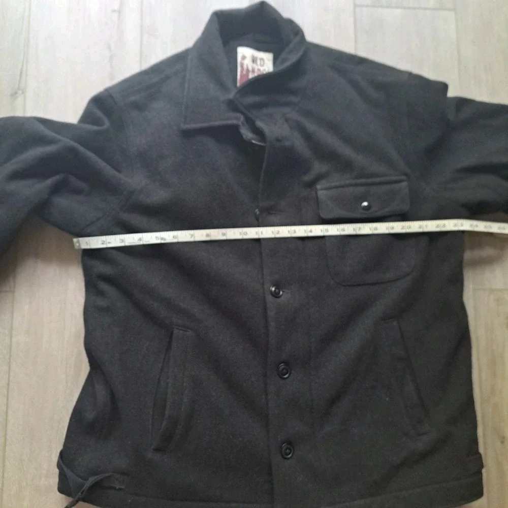 Men's Old Navy Heavy Quilt Lined 70% Wool Peacoat Size Large